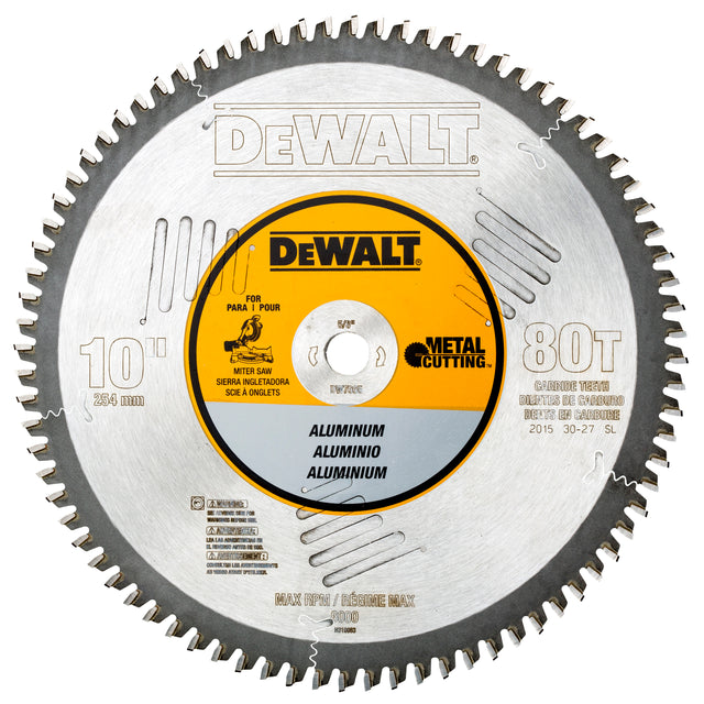 DeWalt DW7665 10" 80T Non-Ferrous Metal Woodworking Blade