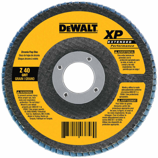 DeWalt DW8255 4-1/2 x 5/8-11 XP Ceramic Flap Disc 60 Grit