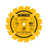 DeWalt DW9055 5-3/8" 16T Carbide Saw Blade (Fast Woodcutting)