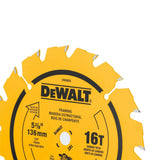 DeWalt DW9055 5-3/8" 16T Carbide Saw Blade (Fast Woodcutting) - 3