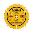 DeWalt DW9066 5-1/2" 24-Tooth Rough Finish Carbide Circular Saw Blade for Wood Cutting