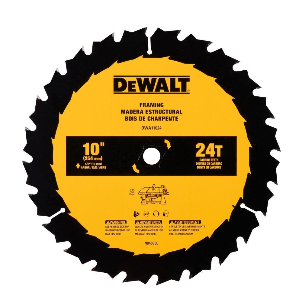 DeWalt DWA11024 10 in. 24T General Purpose Saw Blade