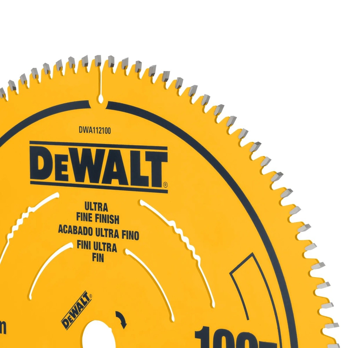 DeWalt DWA112100 12" 100 Tooth Ultra Fine Finish Circular Saw Blade for Wood - 3