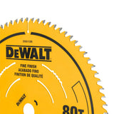 DeWalt DWA11280DT 12" Carbide Circular Saw Blade 80 Tooth Fine Finish 1" Arbor - 4