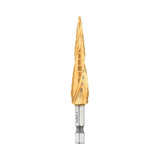 DeWalt DWA1783IR 1/8" - 1/2" 13 Step Titanium Nitride Coating Impact Ready Step Drill Bit