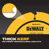 DeWalt DWA261204TS 6-1/2" 4T Diamond Tipped Fiber Cement Track Saw Blade for 20 mm Arbor Track Saws - 4
