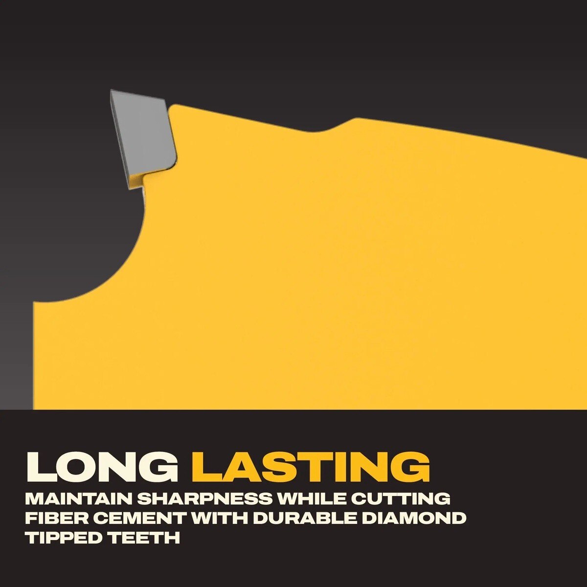 DeWalt DWA261204TS 6-1/2" 4T Diamond Tipped Fiber Cement Track Saw Blade for 20 mm Arbor Track Saws - 5