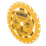 DeWalt DWA261224TS 6-1-2" 24T General Purpose Track Saw Blade with 20 mm Arbor - 3