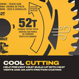 DeWalt DWA261252TS 6-1/2" 52T Laminate and Melamine Track Saw Blade - 7