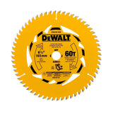 DeWalt DWA261260 6-1/2" 60T Circular Saw Blade for Ultra Fine Finish