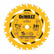 DeWalt DWA271424 7-1/4" 24T Carbide Tipped Framing Circular Saw Blade