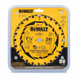 DeWalt DWA271424 7-1/4" 24T Carbide Tipped Framing Circular Saw Blade - 2