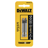 DeWalt DWA2SQ3-2L 2" Square/Robertson #3 Power Bits 2 Pack - 2