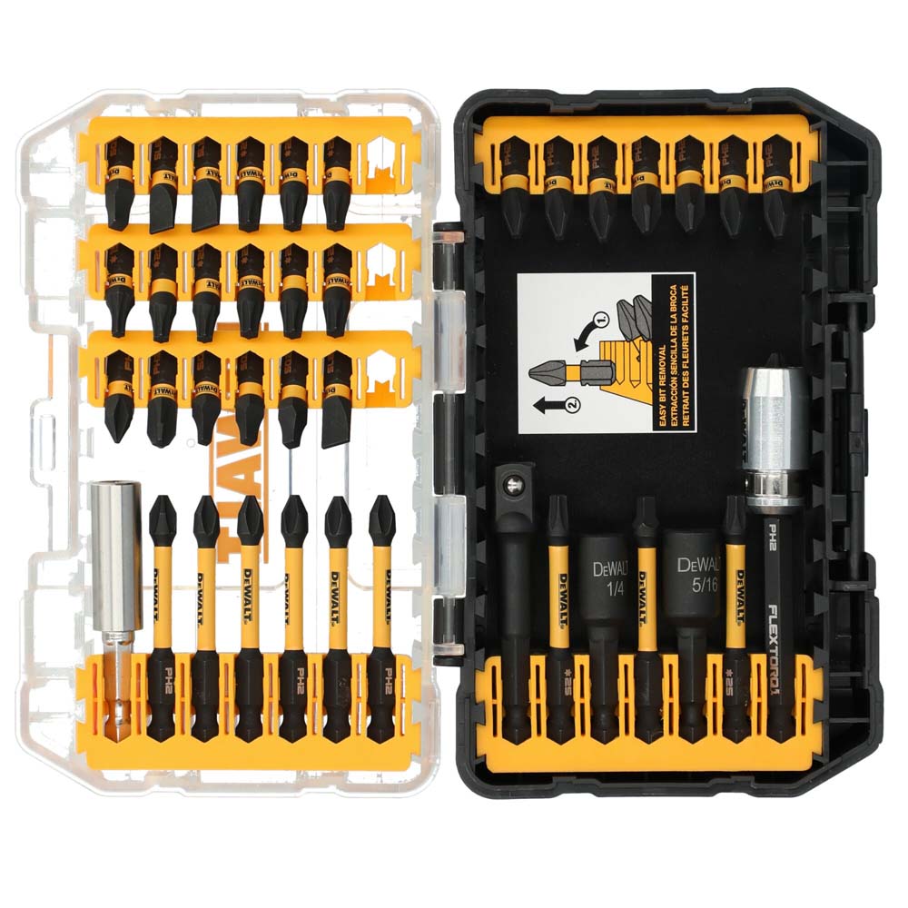 DeWalt DWA2T40IRSET FLEXTORQ Impact Driver Bit Set w/ Case, 40-Pack - 2