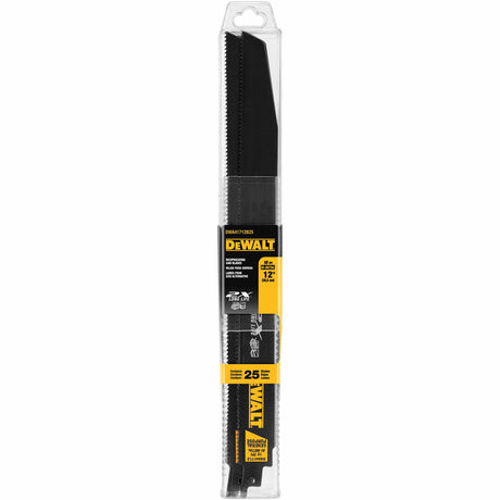 DeWalt DWA41712B25 12" 10TPI 2X Reciprocating Saw Blade 25 Pack