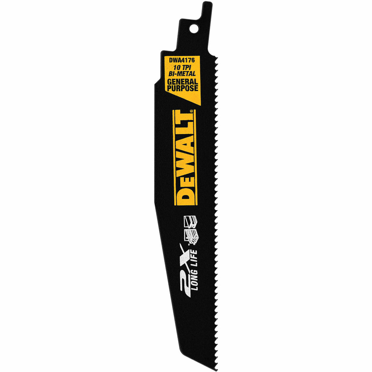 DeWalt DWA4176B 6" 10TPI 2X Reciprocating Saw Blade 100 Pack