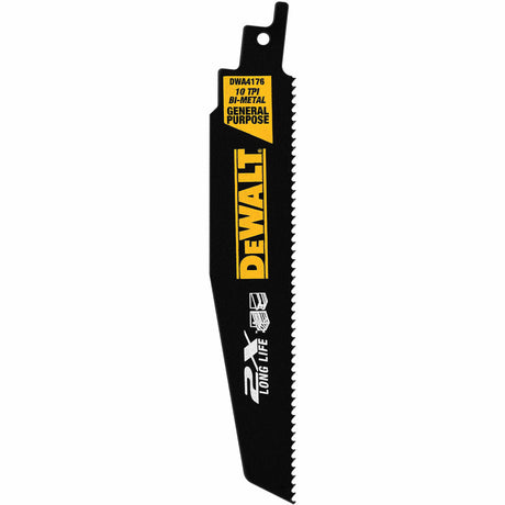 DeWalt DWA4176B 6" 10TPI 2X Reciprocating Saw Blade 100 Pack