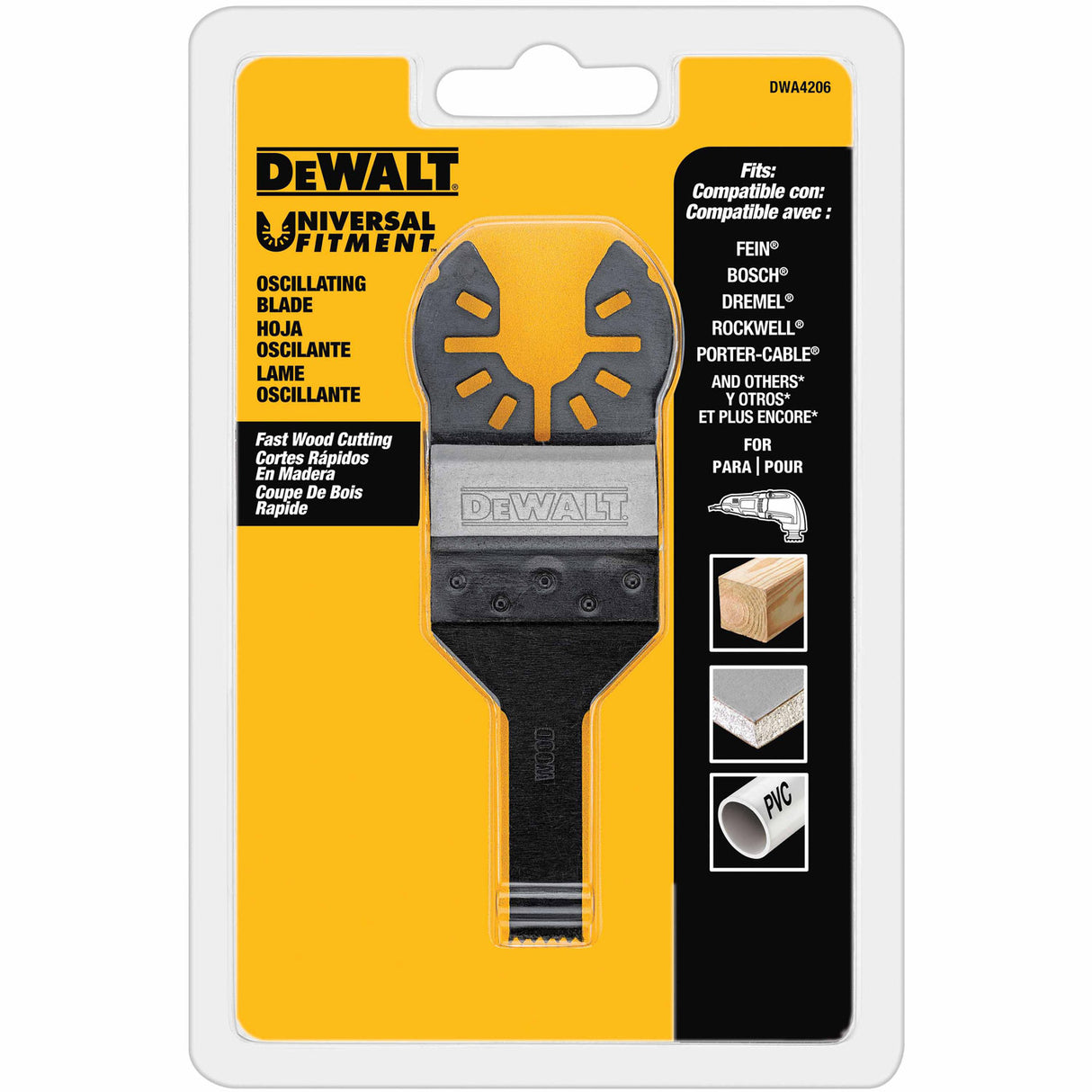 DeWalt DWA4208 Oscillating Wood Detail Blade - 2