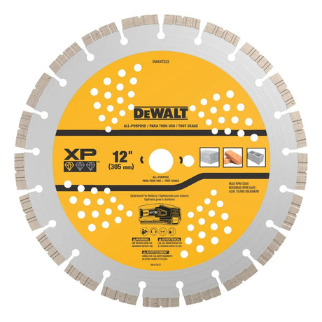 DeWalt DWA47223 12" XP Segmented Diamond Blade for Concrete Brick and Block