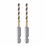DeWalt DWA5008 1/8" Black & Gold Impact Ready Metal Drill Bit