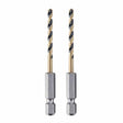 DeWalt DWA5008 1/8" Black & Gold Impact Ready Metal Drill Bit