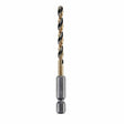 DeWalt DWA5010 5/32" Black & Gold Impact Ready Metal Drill Bit