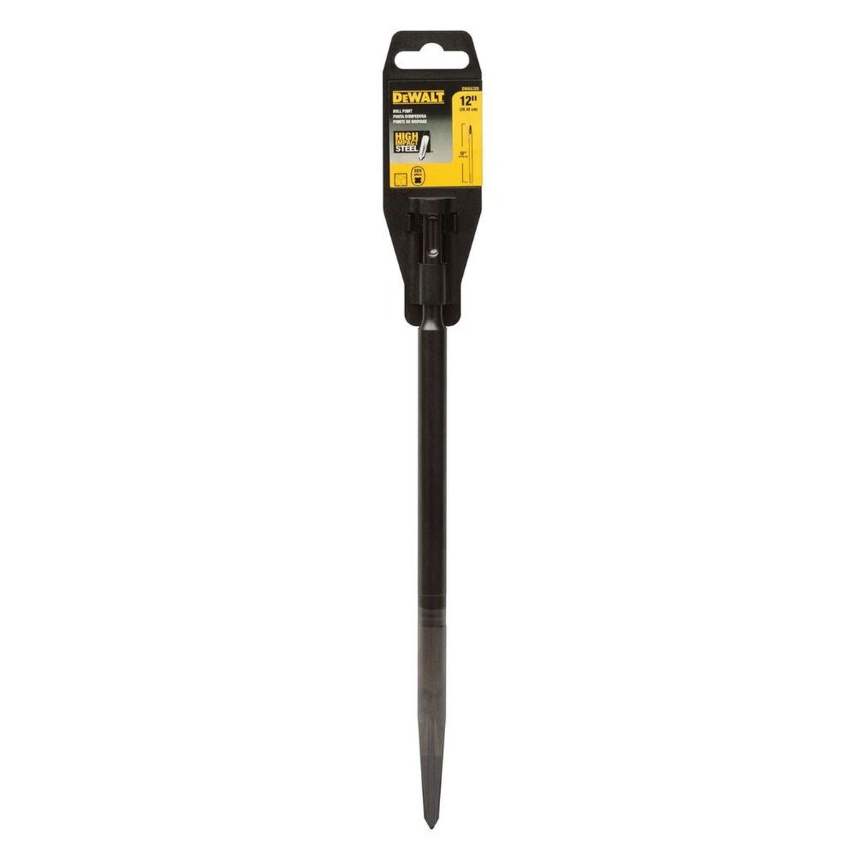 DeWalt DWA5320 12" SDS Plus Bull Point Chisel Bit for Concrete Demolition - 3