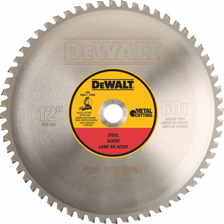 DeWalt DWA7737 12" 60T Heavy Gauge Ferrous Met Cut Blade 1"  Arbor