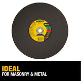 DeWalt DWA8021D 14" Aluminum Oxide Cutting Wheel Accessory Blade - 4
