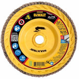 DeWalt DWA8281HCTR Elite Series , 4-1/2" x 5/8-11 60 Grit T27 Maxtrim Trimmable Flap Disc