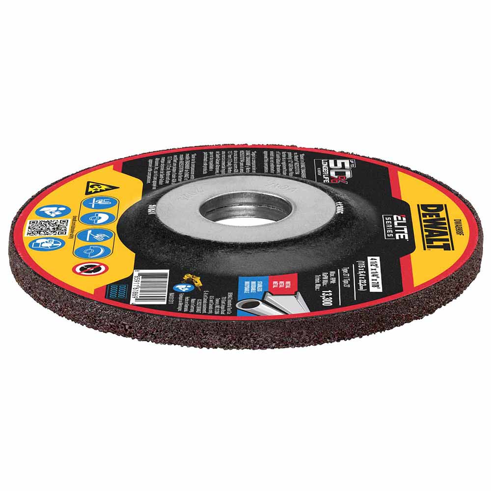 DeWalt DWA8908F ELITE SERIES Grinding Wheels 4-1/2" X 1/4" X 7/8" - 4