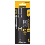 DeWalt DWADENDEXT-2MM 7mm & 8mm Socket, 10mm & 13mm Socket, with 6" Extension - 9