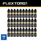 DeWalt DWAF1PH2IR30 PH2 FLEXTORQ  1/4 x 1in Impact Driver Bits w/ Case, 30-Pack - 4