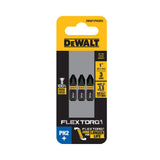 DeWalt DWAF1PH2IR3  PH2 FLEXTORQ 1/4 x 1in Impact Driver Bits, 3-Pack - 2