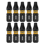 DeWalt DWAF1SQ2IR10 SQ2 FLEXTORQ  1/4 x 1in Impact Driver Bits, 10-Pack - 3