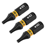 DeWalt DWAF1TX10IR3 T10 FLEXTORQ 1/4 x 1in Impact Driver Bits, 3-Pack - 3