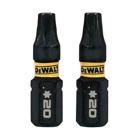 DeWalt DWAF1TX20IR2 ELITE SERIES 1 in. T20 Impact Bits for Torx Fasteners (2 Pack)
