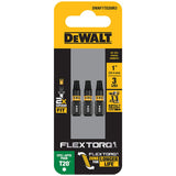 DeWalt DWAF1TX20IR3 T20 FLEXTORQ 1/4 x 1in Impact Driver Bits, 3-Pack - 2