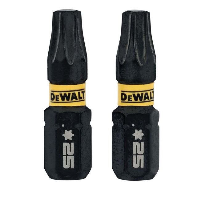 DeWalt DWAF1TX25IR2 Elite Series T25 Torx Impact Bit 1 in. (2 Pack)