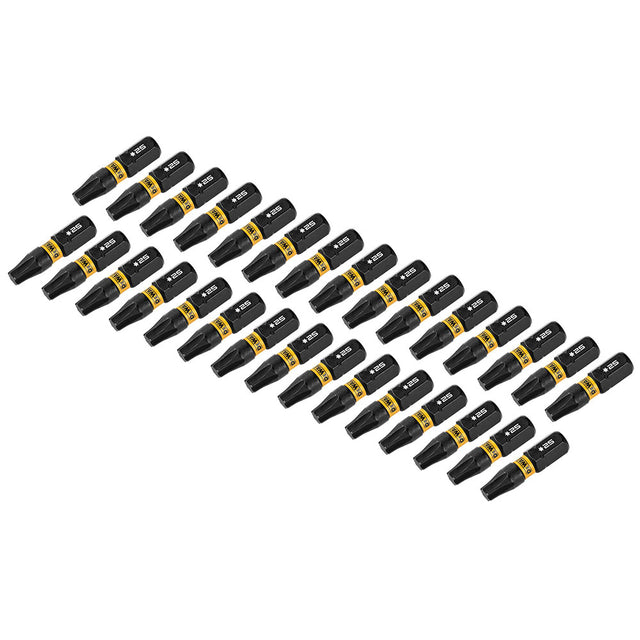 DeWalt DWAF1TX25IR30 T25 FLEXTORQ  1/4 x 1in Impact Driver Bits w/ Case, 30-Pack
