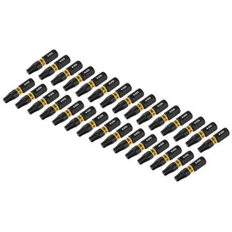 DeWalt DWAF1TX25IR30 T25 FLEXTORQ  1/4 x 1in Impact Driver Bits w/ Case, 30-Pack