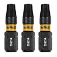 DeWalt DWAF1TX25IR3 T25 FLEXTORQ 1/4 x 1in Impact Driver Bits, 3-Pack