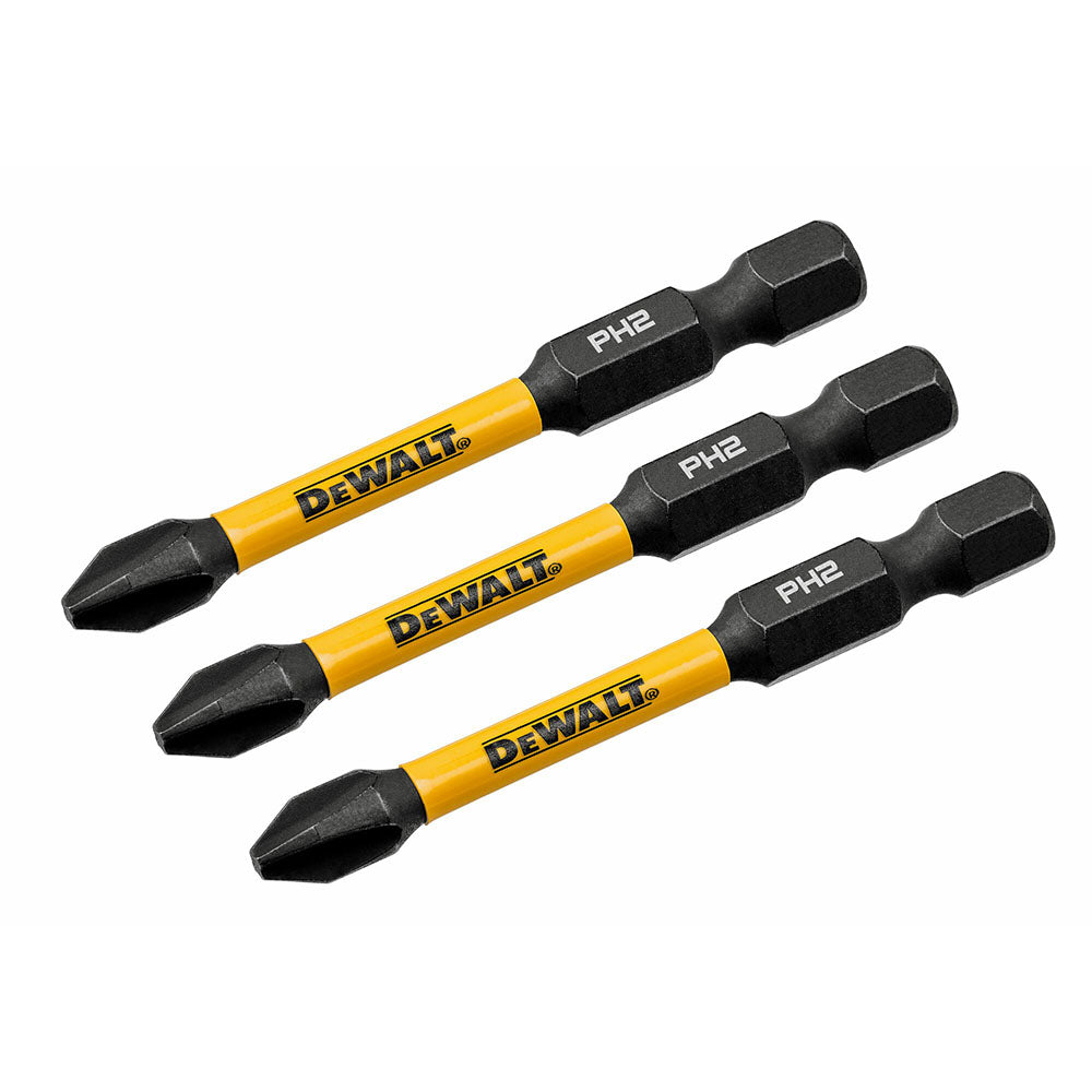 DeWalt DWAF2PH2IR3 3PK FLEXTORQ Impact Screwdriving Bits - 3