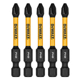 DeWalt DWAF2PH2IR5 PH2 FLEXTORQ  1/4 x 2-1/4in Impact Driver Bits, 5-Pack