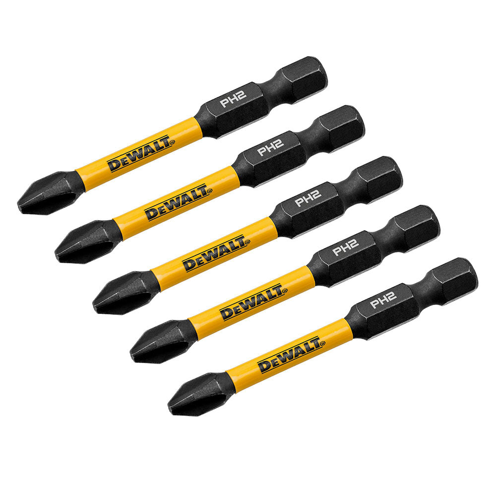 DeWalt DWAF2PH2IR5 PH2 FLEXTORQ  1/4 x 2-1/4in Impact Driver Bits, 5-Pack - 3