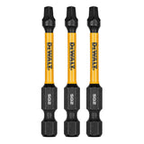 DeWalt DWAF2SQ2IR3 SQ2 FLEXTORQ 1/4 x 2.25in Impact Driver Bits, 3-Pack - 3