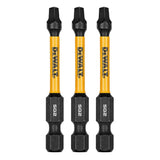 DeWalt DWAF2SQ2IR3 SQ2 FLEXTORQ 1/4 x 2.25in Impact Driver Bits, 3-Pack - 3