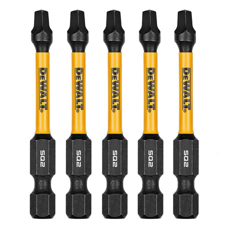 DeWalt DWAF2SQ2IR5 SQ2 FLEXTORQ  1/4 x 2-1/4in Impact Driver Bits, 5-Pack