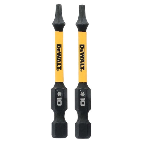 DeWalt DWAF2TX10IR2 ELITE SERIES Impact T10 Torx 2.25 in. Power Bits (2 Pack)