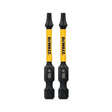DeWalt DWAF2TX15IR2 ELITE SERIES Impact Bits, T15, 2.25 in. Length (2 Pack)